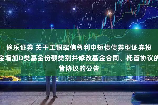 途乐证券 关于工银瑞信尊利中短债债券型证券投资基金增加D类基金份额类别并修改基金合同、托管协议的公告