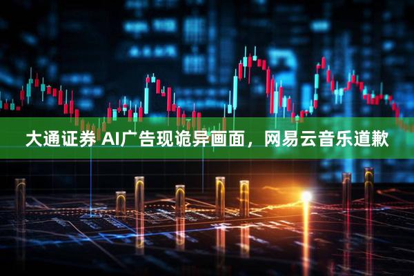 大通证券 AI广告现诡异画面，网易云音乐道歉